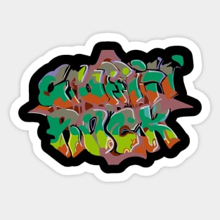 Graffiti Rock Sticker